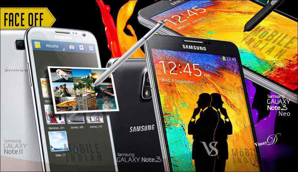 Samsung Galaxy Note 3 Neo vs Note 3 vs Note II
